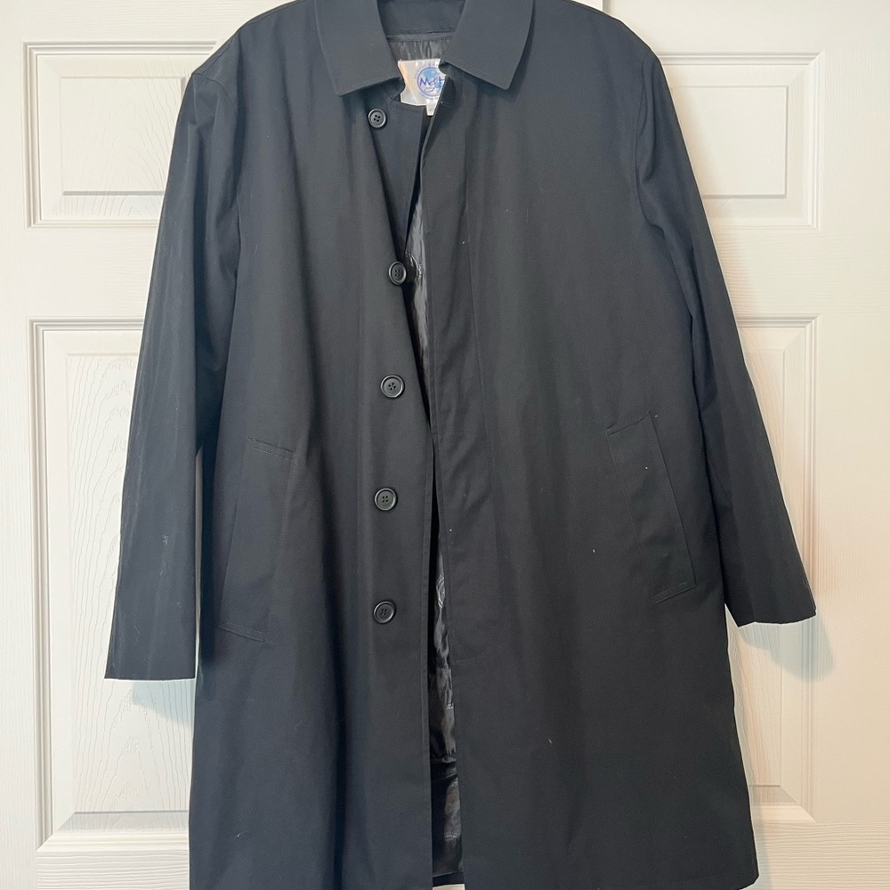 Classic Men's 3-in-1 Black Tech Overcoat